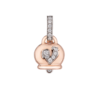 Charm Chantecler Donna Campanelle in Oro rosa Diamante 0.18 Ct 22170 - 22170